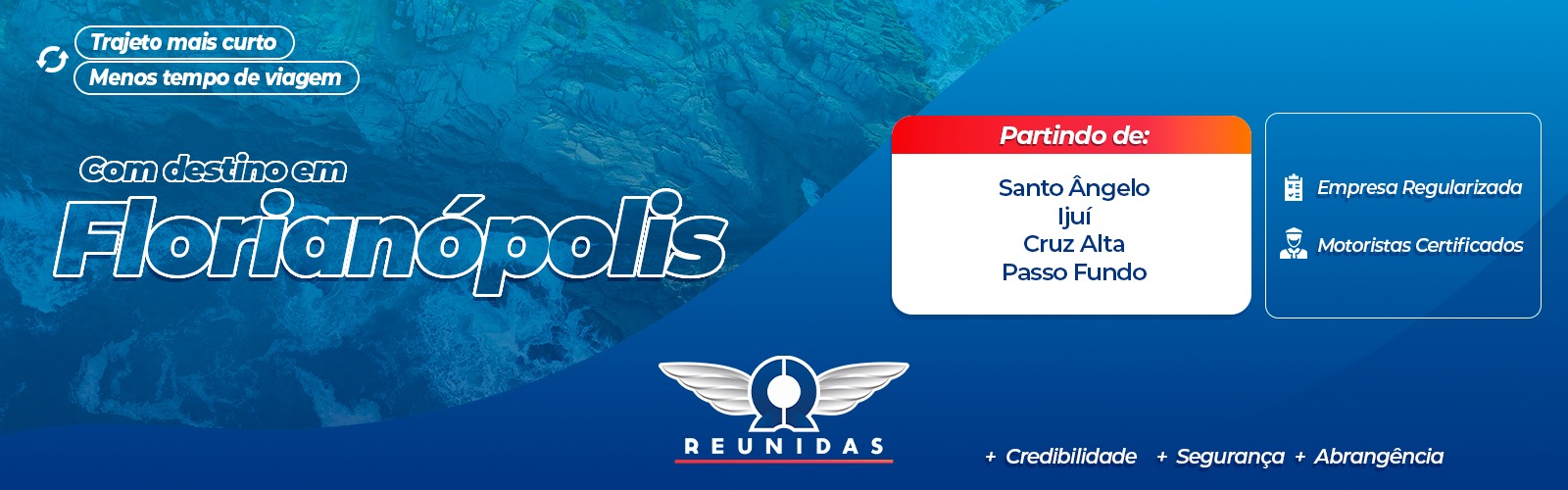 Com destino em Florianópolis